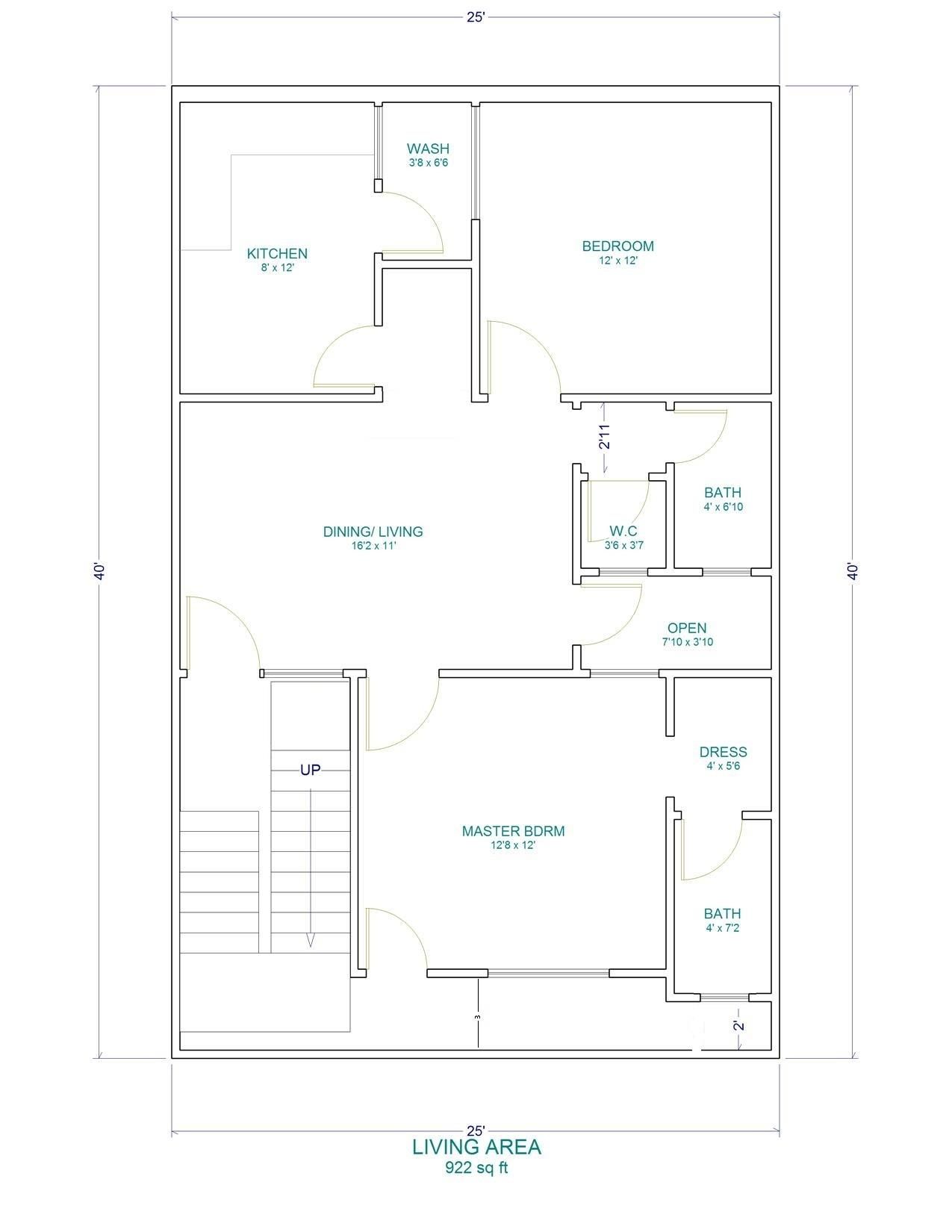 Duplex House Plans For 30 40 Site East Facing House